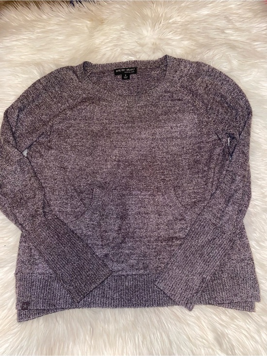 Barefoot Dreams Sweaters - Barefoot Dreams Cozy Chic Lite Crewneck Sweater Heathered Purple- Medium